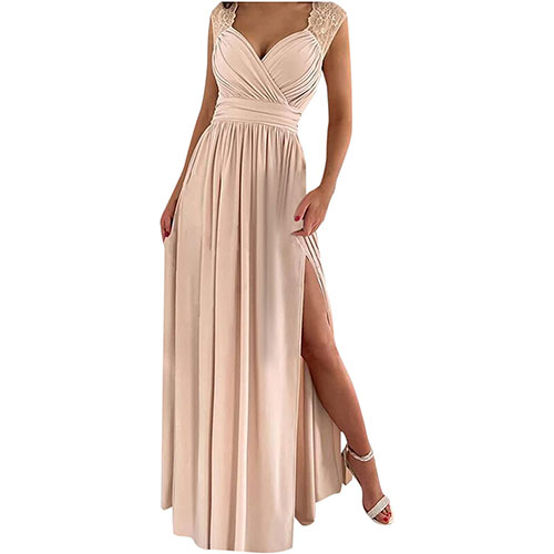 2023 Vestidos larga para Mujer, Elegante encaje Fiesta