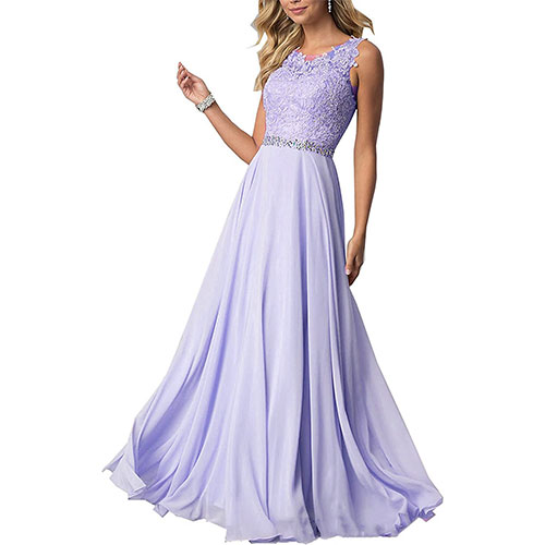 Carnivalprom Vestido de noche para mujer, de gasa