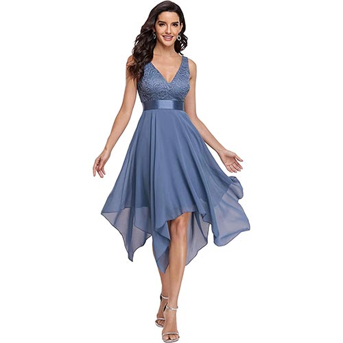 Ever-Pretty Vestidos de Cóctel Corte Imperio Escote en V
