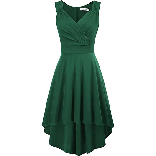 GRACE KARIN Vestido A-línea para Mujeres sin Mangas Cuello V