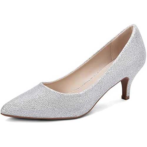 Greatonu Mujeres con Zapatos Boda Tacones Altos