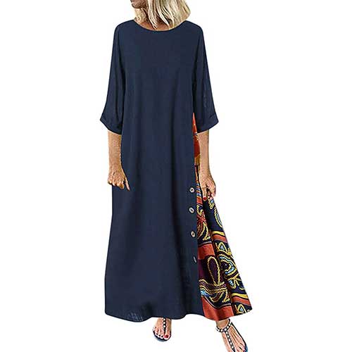 Nuevo 2021 Vestidos Largo para Mujer, Moda tallas grandes