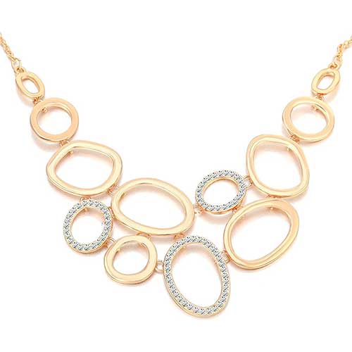 XINYIXIN Ouran Collar de mujer, cadena de anillos